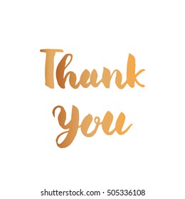 Thank You . Inscription usable for blog or other web. Brush lettering 