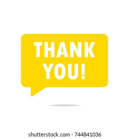 Thank you label vector