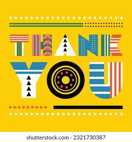 Thank You Letter Typography Layout