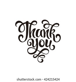 Thank you lettering