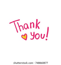 thank you lettering