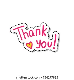 thank you lettering