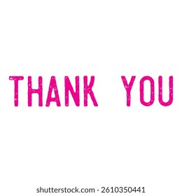 Thank you lettering black color text speech bubble banner. Can be used for business, marketing and advertising. Vector EPS 10. Isolated on white background. typography print party and celebrations. 