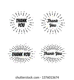 Thank you lettering. Calligraphic Lettering, Modern Calligraphy for thank You.