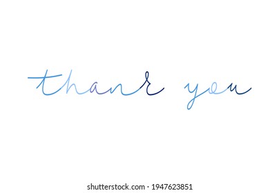 Danke schön schriftlich. Kalligraphische Schrift, Vektorgrafik