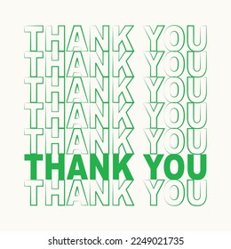 Thank you lettering. Calligraphic Lettering, Vector illustration.