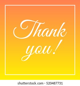 Thank you lettering card
