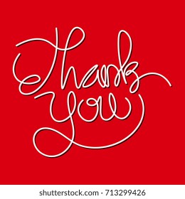 Thank you. lettering cursive