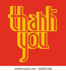 Thank You lettering. Custom typography