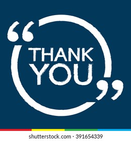 THANK YOU Lettering Illustration design