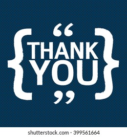 THANK YOU Lettering Illustration design