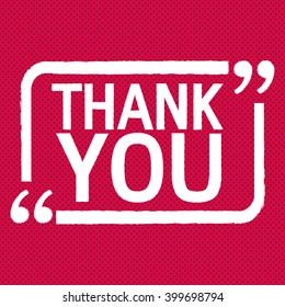 THANK YOU Lettering Illustration design