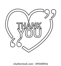 THANK YOU Lettering Illustration design