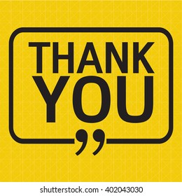 THANK YOU Lettering Illustration design