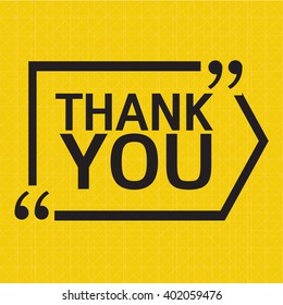 THANK YOU Lettering Illustration design