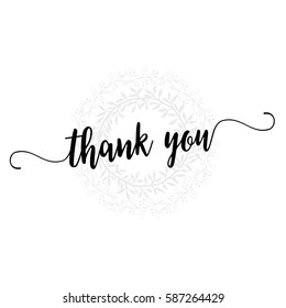 Thank You Lettering Overlay Set. Calligraphy Photo Graphic Design Element. Sweet Cute Inspiration Typography. 