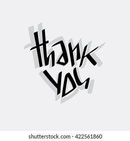 Thank you lettering.  Postcards, stigma, pattern
