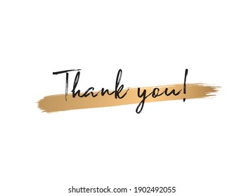  Thank you lettering text. Vector thank you text hand drawn.  Thank you card. 