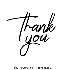 Thank you. Lettering. Vector calligraphy.