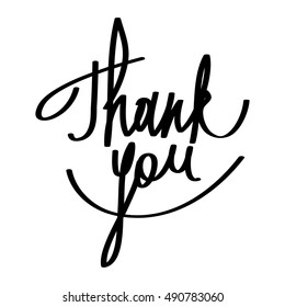 Thank you, letters, vector