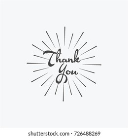 Thank You Logo Vector Template Design