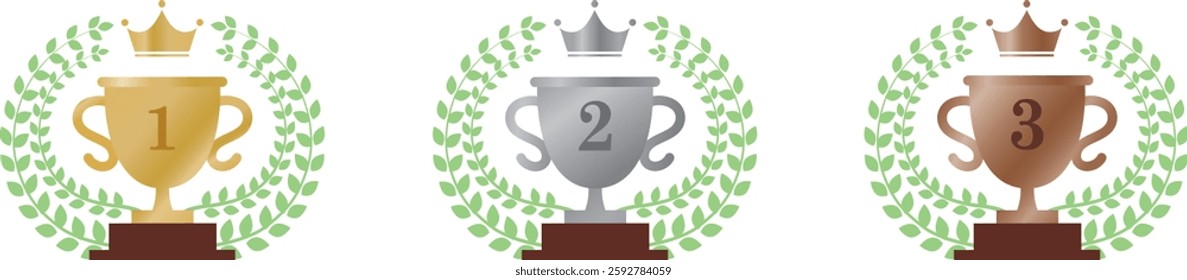 "Thank you for looking! Here is an illustration of trophies."
