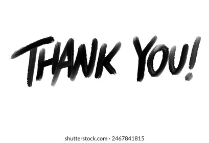 Thank You Marker. Thanks Brushpen font vector. Calligraphy script. Expressive Felt-tipped marker typeface. Thanksgiving day.