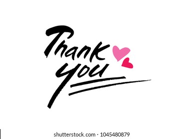 thank you massage hand lettering calligraphy art