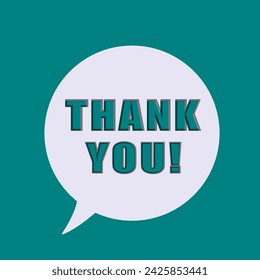 Thank You Message concept design stock illustration