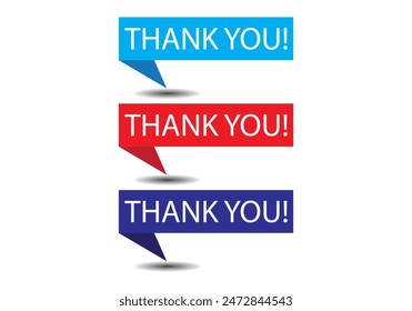 Thank you message, surprise card, presentation, text, note, lettering, sing, banner, poster and handwritten typography business marketing and promotion vector illustration. 