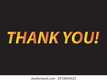 Thank you message, surprise card, presentation, text, note, lettering, sing, banner, poster and handwritten typography business marketing and promotion vector illustration. 