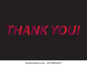 Thank you message, surprise card, presentation, text, note, lettering, sing, banner, poster and handwritten typography business marketing and promotion vector illustration. 