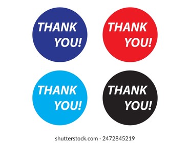 Thank you message, surprise card, presentation, text, note, lettering, sing, banner, poster and handwritten typography business marketing and promotion vector illustration. 