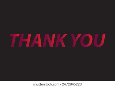 Thank you message, surprise card, presentation, text, note, lettering, sing, banner, poster and handwritten typography business marketing and promotion vector illustration. 