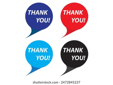 Thank you message, surprise card, presentation, text, note, lettering, sing, banner, poster and handwritten typography business marketing and promotion vector illustration. 