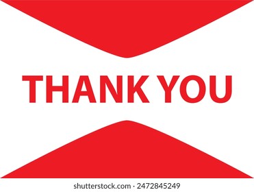 Thank you message, surprise card, presentation, text, note, lettering, sing, banner, poster and handwritten typography business marketing and promotion vector illustration. 