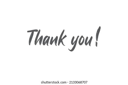 Thank you message vector lettering. Thanks quote.