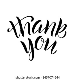 Thank you. Modern vector lettering