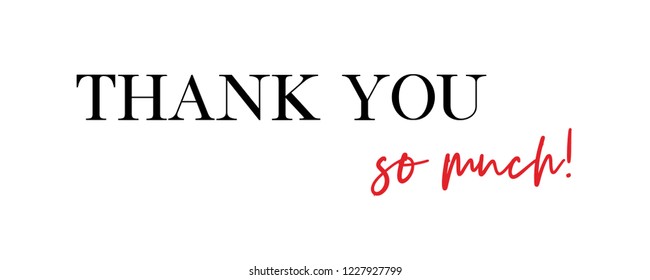 Thank you so much! vector quote