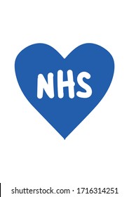 Thank you NHS loveheart vector- Coronavirus 2020 pandemic