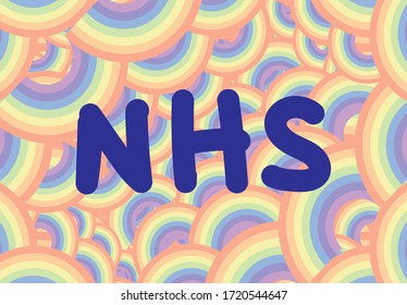 Gracias vector arco iris del NHS