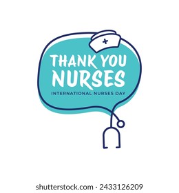 Thank you Nurse. International nurses day banner template