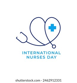 Thank You Nurses Label Vector Template Design Illustration