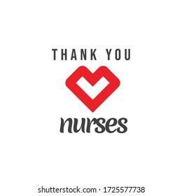 Thank You Nurses Vector Design Stock Vector (Royalty Free) 1725577738 ...