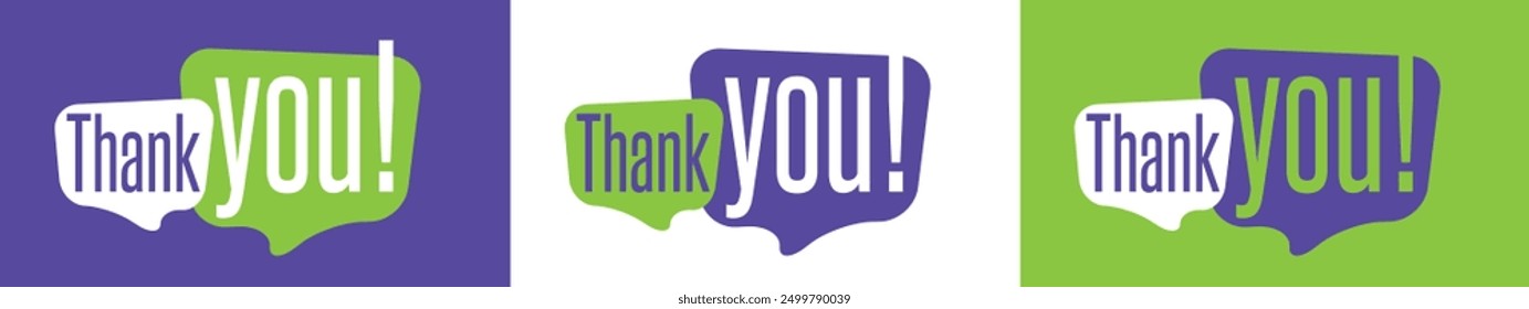 Thank you on speech bubble