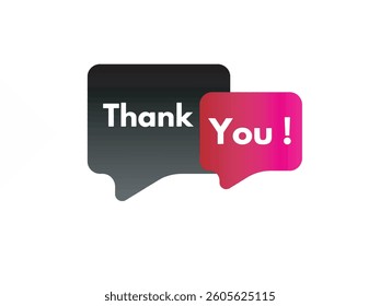 Thank you on speech bubble_ thank you calligraphy _ vector illustration 