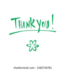 Thank you! - perfect lettering with the background for any occasions and events to show gratitude