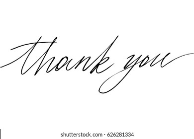 Cursive Thank You Images, Stock Photos & Vectors | Shutterstock