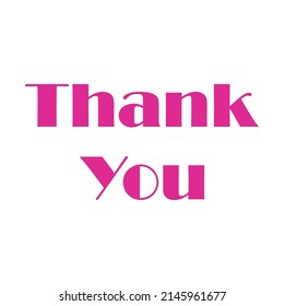 Thank You Pink Inscription On Whiteuse Stock Vector (Royalty Free ...