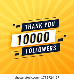 Thank You Poster For 10k Social Media Followers